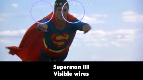 Superman III mistake picture