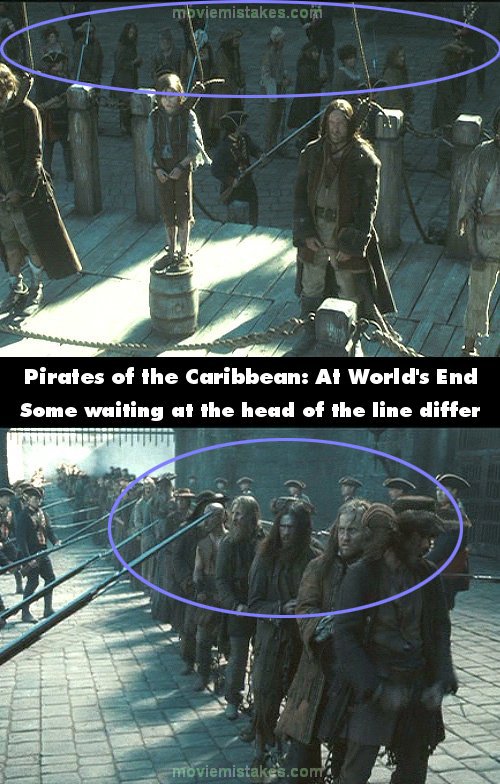 Pirates of the Caribbean: At World's End mistake picture