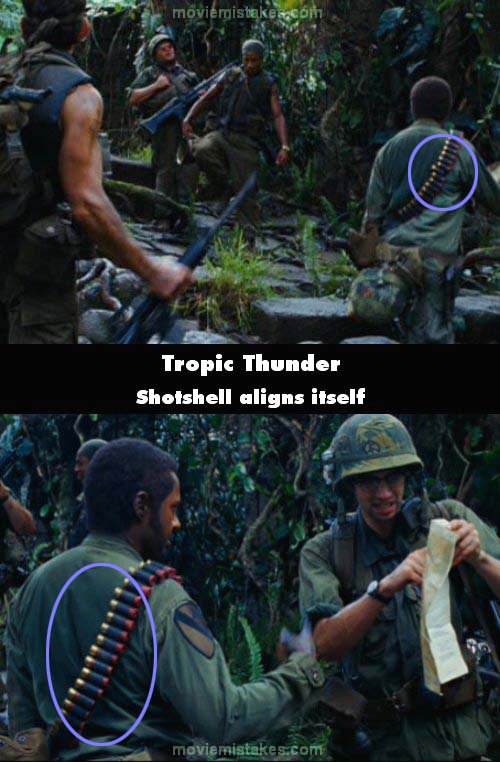 Tropic Thunder mistake picture