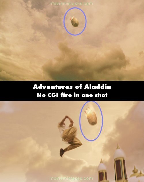 Adventures of Aladdin mistake picture